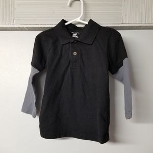 3T top long sleeve shirt cotton long sleeve collarded shirt boy youth no stains